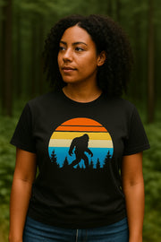 Unisex Bigfoot Forest Sunset T-Shirt